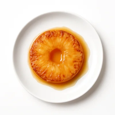 Gebackene Ananas mit Honig