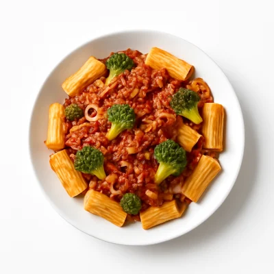 Rigatoni Brokkoli Bolognese