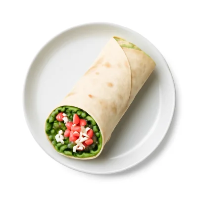 Vegetarisch in der Rolle (gerollt)
