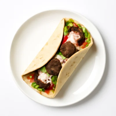 Falafel in der Rolle (gerollt) (4 Stück)