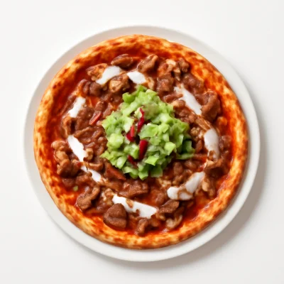 Pizza Drehspießfleisch