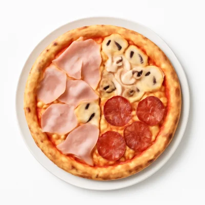 Pizza Quattro Stagioni (Vier Jahreszeiten)