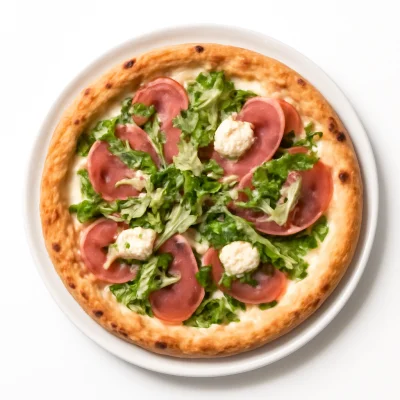 Pizza Ventricino (scharf, mit weißer Soße)