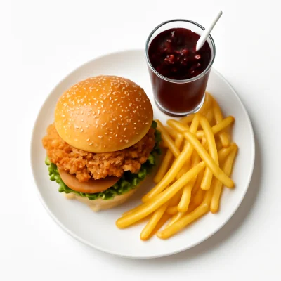 Crispy Chicken Burger Menü