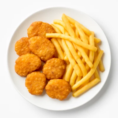 Chicken Nuggets mit Pommes