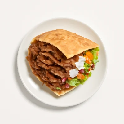 Drehspieß Sandwich doppelt Fleisch