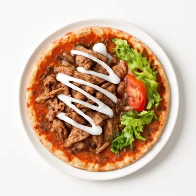 Lahmacun mit Drehspieß