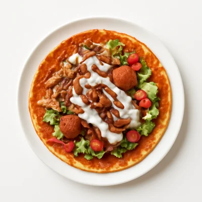 Lahmacun mit Drehspieß