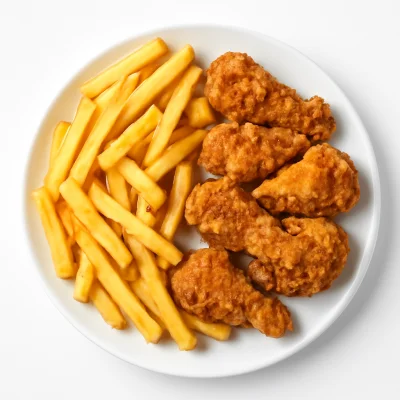 Wings mit Pommes