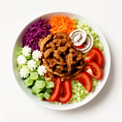 Gemischter Salat mit Gyros