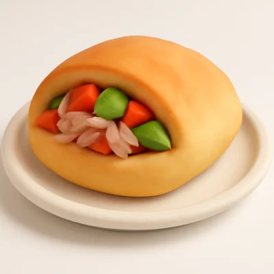 Gefüllte Pizzabrötchen Thunfisch