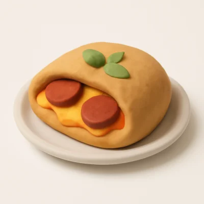 Gefüllte Pizzabrötchen Sucuk