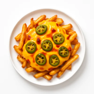 Chili-Cheese Soße Pommes