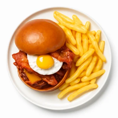 Bacon and Egg Buger Menü
