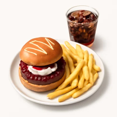 French Burger Menü