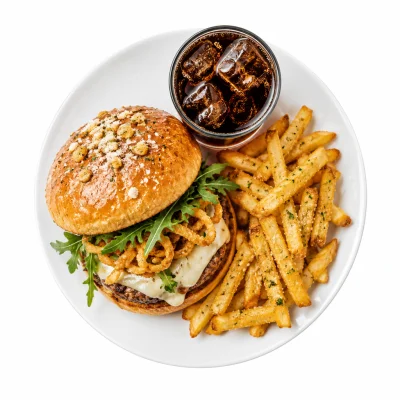 Parmesan Garlic Burger Menü