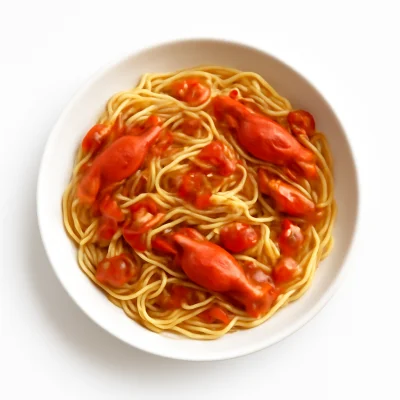 Spaghetti mit Flusskrebsen