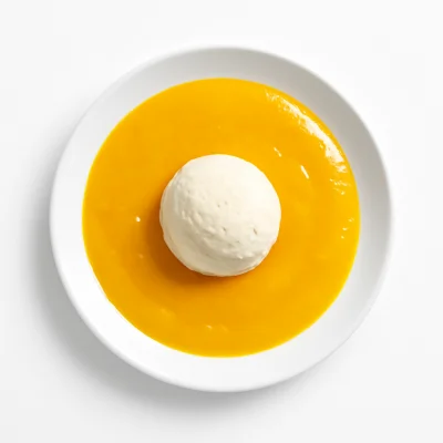 Mango Creme mit Vanilleeis