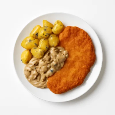 Jägerschnitzel (vom Schwein)