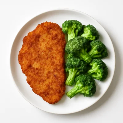 Broccolischnitzel (vom Schwein)