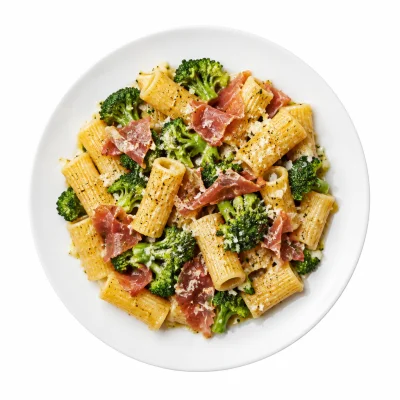 Rigatoni con Broccoli e Prosciutto