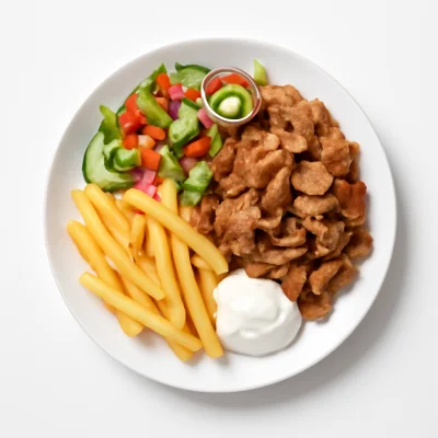 Drehspießfleisch Teller