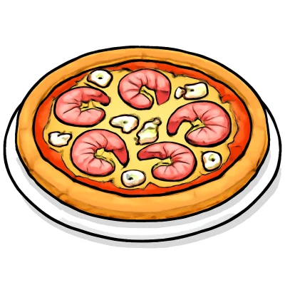 Pizza Gamberetti