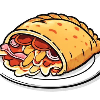 Pizza Calzone American (zugeklappte Pizza)