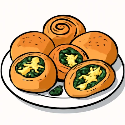 Gefüllte Pizzabrötchen (6 St.)