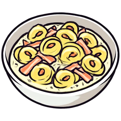 Tortellini alla Panna e Prosciutto