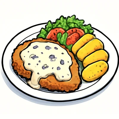 Gorgonzola Schnitzel (Schwein)