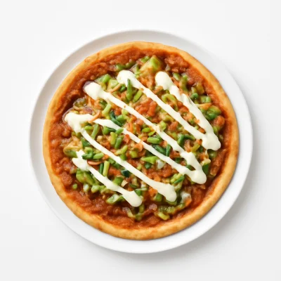 Türkische Pizza mit Salat