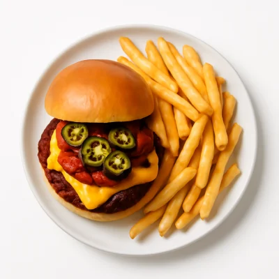 Chili-Cheese-Burger Menü