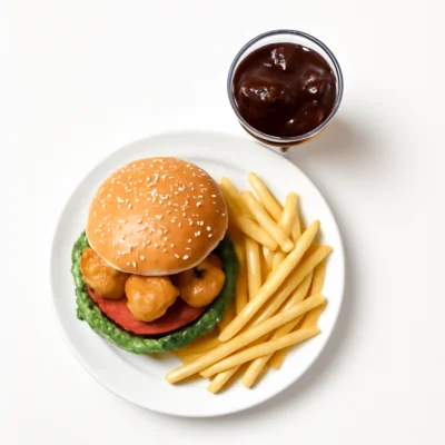 Nugget Burger Menü