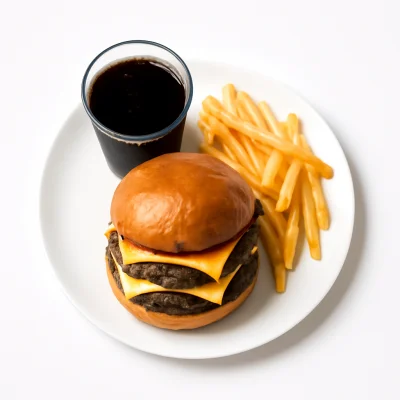 Double Burger Menü