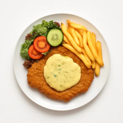 Schnitzel mit Sauce Bernaise