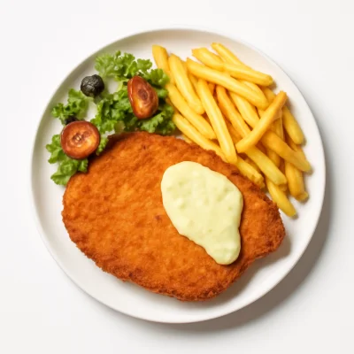 Schnitzel mit Sauce Bernaise