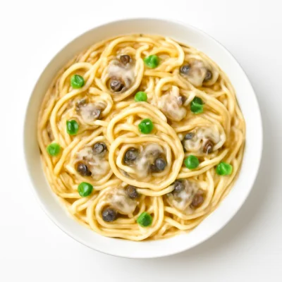 SPAGHETTI PANNA & FUNGHI