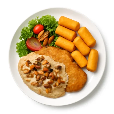 Schnitzel in Pfifferlingrahmsoße