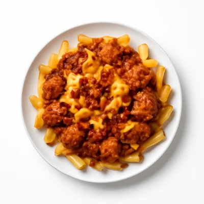 Crispy Chicken Chili Cheese Fries