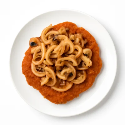 Zwiebel-Pilz-Schnitzel