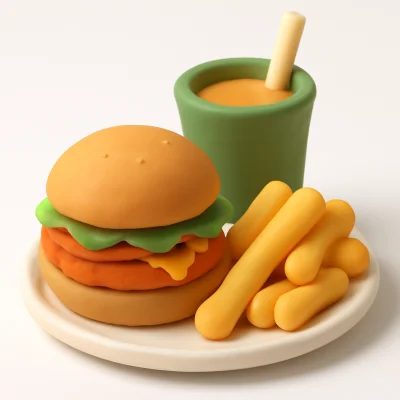 Chickenburger Menü