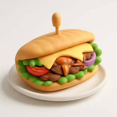 Drehspieß Sandwich Käse