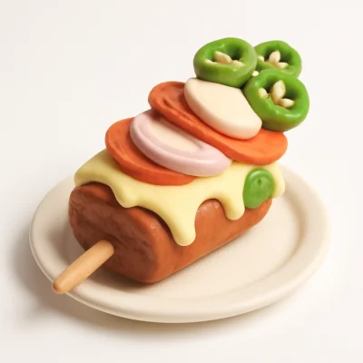 Drehspieß überbacken