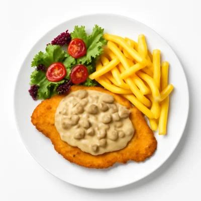 Putenschnitzel Funghi