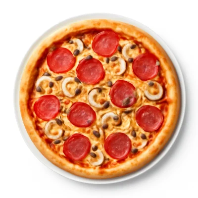 Pizza Funghi e Salami