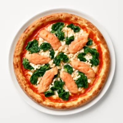Pizza Salmone e Spinaci