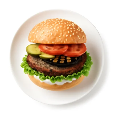 Vegetarischer Burger (Vegan) Menü