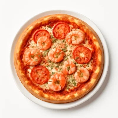 Pizza Garnelen