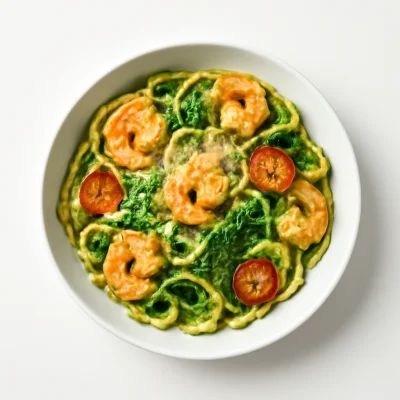 Spaghetti Gamberetti e Spinaci
